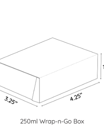 250ml takeaway Wrap-n-Go box