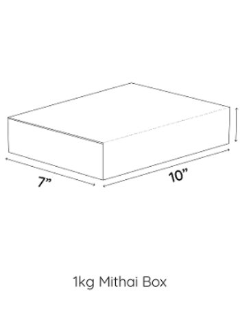 1kg Kraft Mithai Box