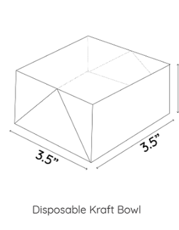 250ml Disposable Kraft Bowl