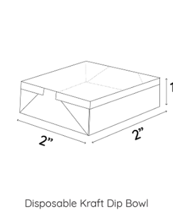 40ml Disposable Kraft Dip Bowl