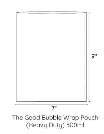 The Good Bubble Wrap Pouch(Heavy Duty)(500ml)