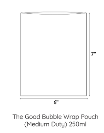 The Good Bubble Wrap Pouch(Medium Duty)(250ml)