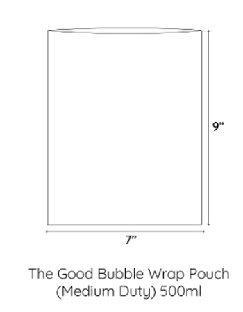 The Good Bubble Wrap Pouch(Medium Duty)(500ml)